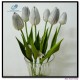artificial flower, tulips flower stem, wedding decoration, real touch flower, tulip single stem 
