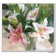 Silk Lily Spray, silk flowers, artificial flowers for home decoration