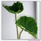 Artificial silk flowers Lotus stem real touch PU Lotus Leaf large Size