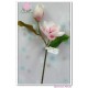 real touch flowers PU flowers magnolia 1flower 1bud